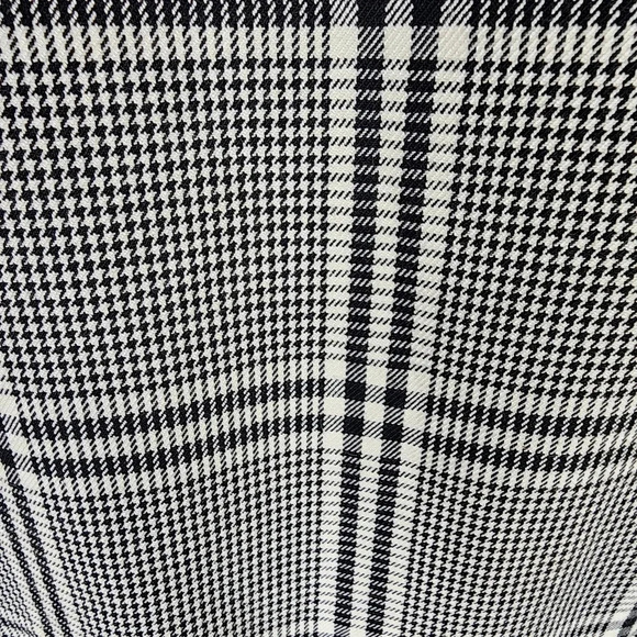Banana Republic Sloan Bi-Stretch Ankle Pant Black/White Herringbone Plaid Sz 14 - Picture 8 of 13